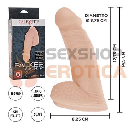 Dildo de 12 centimetros con testiculos Ivory